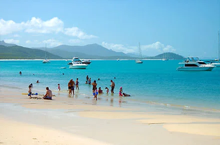 Whitehaven Beach in Queensland