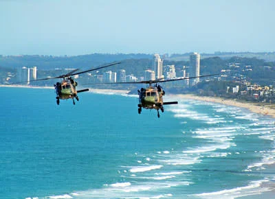 Black Hawk over Gold Coast