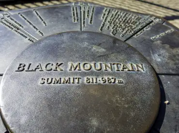 Plaque at the Base of Black Mountain